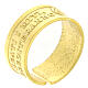 Verstellbarer "Gesegnet sind die Mythen" Ring aus vergoldetem Silber 925 s1