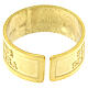 Verstellbarer "Gesegnet sind die Mythen" Ring aus vergoldetem Silber 925 s4