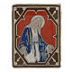 Bague réglable Vierge Miraculeuse émail rouge argentée s2