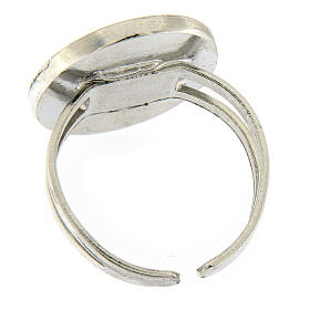 Bague Christ ressuscité turquoise taille réglable s3