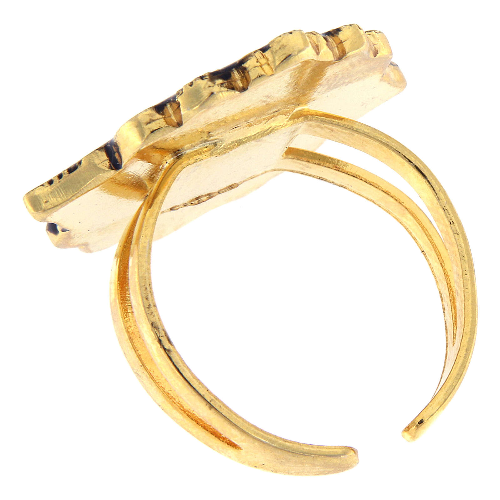 Bague colombe de la paix corail taille réglable 3