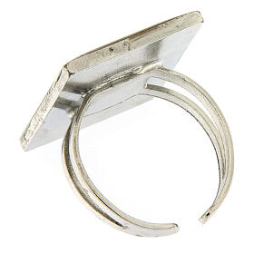 Bague réglable Saint Pio de Pietrelcina vert s3