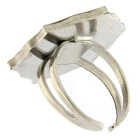 Bague réglable Chapelet dizainier en strass nacré s3