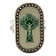 Ring with St Patrick's cross, ivory colour s2