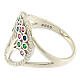 Tree of Life ring with colourful zircons, 925 silver s3