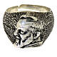 Bague réglable argent 925 portrait Padre Pio s2