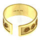 Adjustable ring of Saint Rita, gold plated 925 silver s4