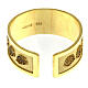 Adjustable ring of Saint Rita, gold plated 925 silver s5