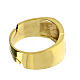 Adjustable ring with IHS engraving, gold plated 925 silver s3