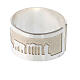 Verstellbarer silberfarbiger Ring aus Silber 925 mit Durchmesser von 2 cm s4