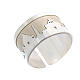 925 silver Rome ring in silver color, diameter 2 cm adjustable s1