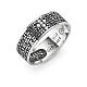 AMEN ring Our Father with cross of zircons, 925 silver s4