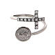 Adjustable ring of St Gabriel, 0.06 in, 925 silver s3