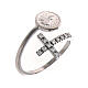 St. Gabriel cross ring silver 925 adjustable s2