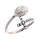 Adjustable 925 silver Our Lady of Tindari ring 20 mm s2