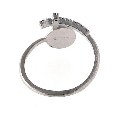 Verstellbarer Ring Heiliger Antonius 925 Silber 4