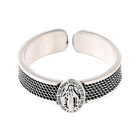 Miraculous Mary ring 925 silver 17 mm