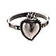 Rosary ring with Sacred Heart, 925 silver s2