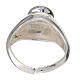 Anello cuore votivo argento 925 brunito regolabile s3