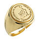 Anillo episcopal Jubileo 2025 logotipo neutral plata dorada s1