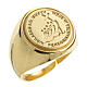 Jubilee 2025 bishop ring with golden silver logo s1