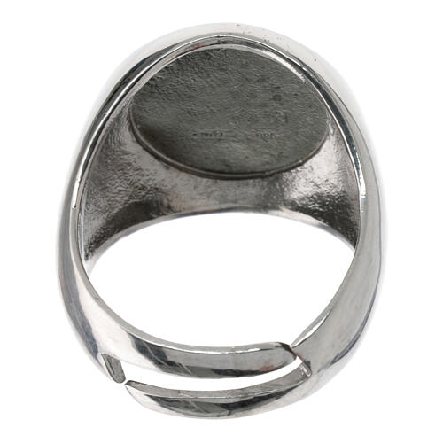Bishop's ring with silver logo of the 2025 Jubilee 3