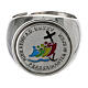 Bishop ring Jubilee 2025 logo in 925 silver with color s2
