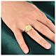 Adjustable ring with 2025 Jubilee logo, gold plated 925 silver s2