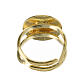 Adjustable ring with 2025 Jubilee logo, gold plated 925 silver s5