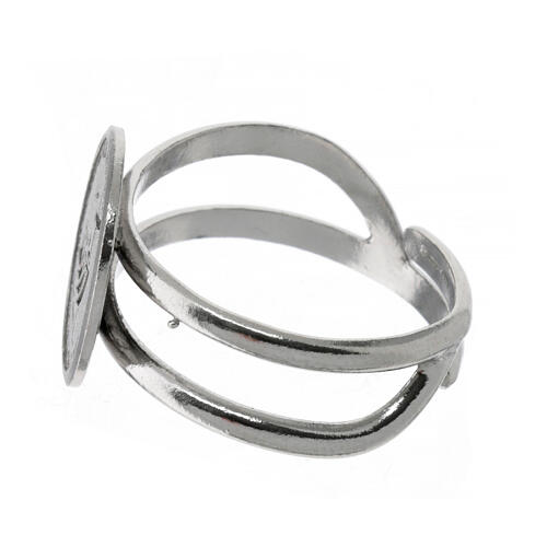 Ring zum Jubiläum 2025, größenverstellbar, 925er Silber, rhodiniert 4
