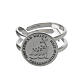 Adjustable ring with 2025 Jubilee logo, rhodium-plated 925 silver s3