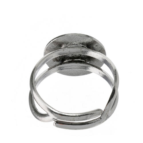 Jubilee 2025 ring adjustable in 925 silver rhodium-plated 5