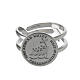Jubilee 2025 ring adjustable in 925 silver rhodium-plated s3
