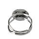 Jubilee 2025 ring adjustable in 925 silver rhodium-plated s5