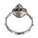 Prayer ring with ex-voto heart, 925 silver s3