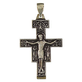 Croix pectorale pour évêque en argent 925 bruni