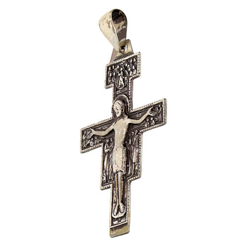 Croce pettorale vescovile in argento 925 brunito  2