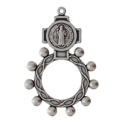 Basque finger rosary, zamak, 0.7-inch diameter 1