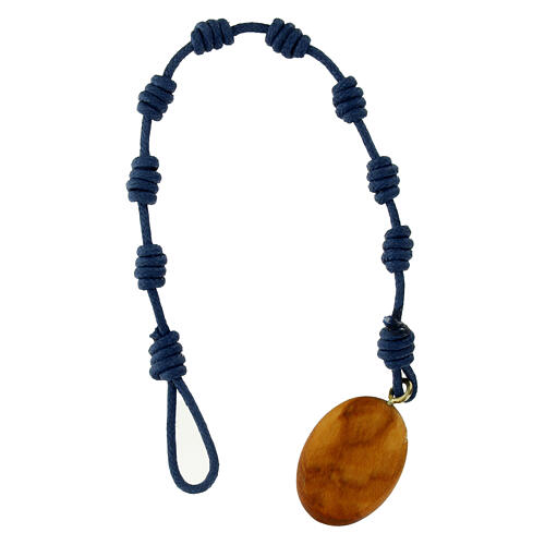 Zehnerarmband mit blauen Knoten Carlos Acutis 2