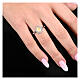 Bague ajustable Médaille Miraculeuse dorée zircons blancs argent 925 Agios s2