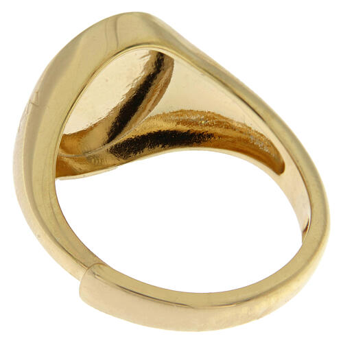 Verstellbarer Chevalier-Ring Amen Miracolosa Madonna aus 925er Silber 4