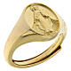 Verstellbarer Chevalier-Ring Amen Miracolosa Madonna aus 925er Silber s1
