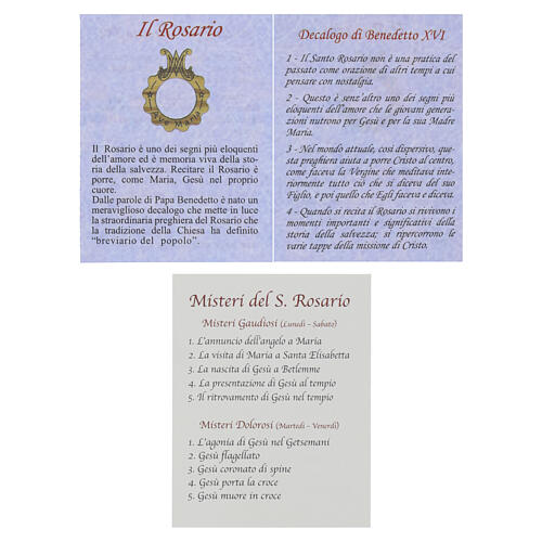 Corona anello del mariano rosario legno ulivo Clarisse 4