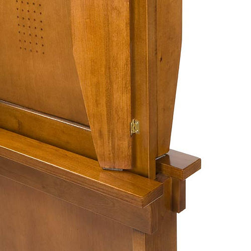 Confesionario reclinatorio de madera de nogal 5