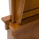 Confesionario reclinatorio de madera de nogal s6