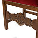 Fotel barokowy do zakrystii orzech włoski aksamit s3