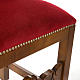 Krzesło barokowe do zakrystii orzech włoski aksamit s3