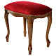 Sanctuary stool with red velvet s1
