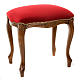 Sanctuary stool with red velvet s2