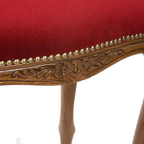 Sanctuary stool with red velvet 3